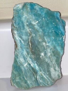 💎 WOW 💎 XL CARIBBEAN CALCITE SLAB Free Form Blue Aragonite